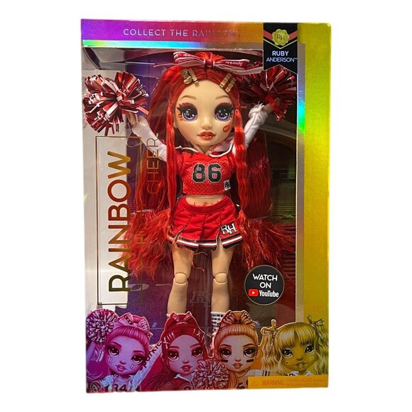 Ruby Anderson Rainbow High Red Cheer Pom Fashion Doll 10 in MGA New Sealed - Picture 1 of 5